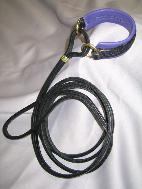 Leather martingale show lead hotsell