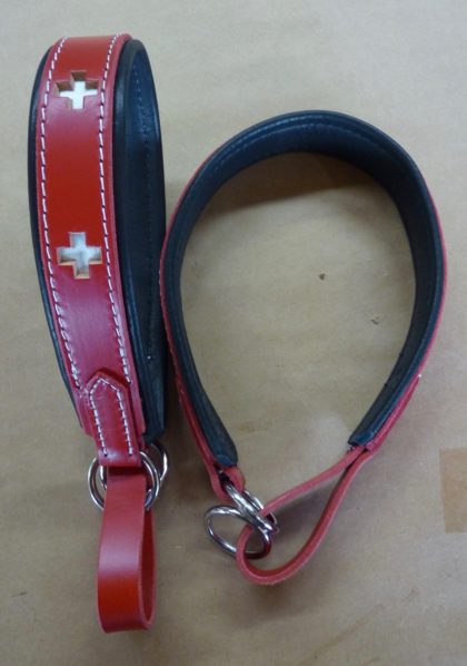 Swiss Cross~ Padded Limited Slip Collar