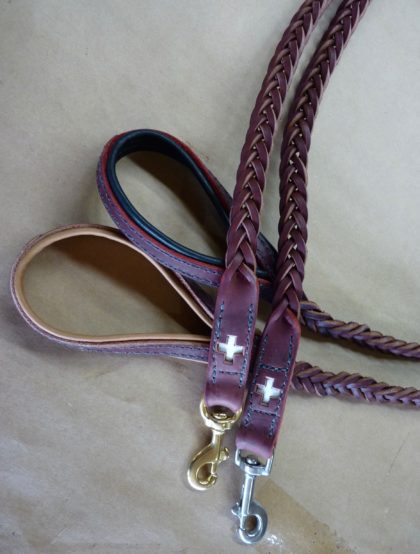 Swiss Cross 5 Plait Braided Leash